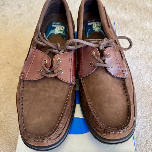 DR. SCHOLLS BOAT SHOES  BAYSIDE  BROWN MEN 13 M - Picture 1 of 6